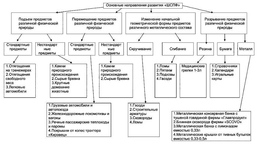 Рис 1 Схема четырех основных направлений развития ШСПФ 25 Школа силы - фото 1