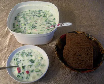 Запомните Окрошка в которой причудливо смешаны вкусы различной зелени яйца и - фото 12