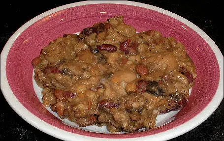 Чолнт с мясом и фасолью 1 Замочите на ночь 2 стакана фасоли 2 Слейте воду - фото 63