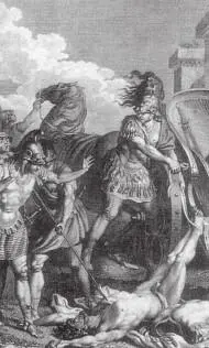 Ш Марилье Ахиллес привязывает тело Гектора к колеснице 1786 г Немало - фото 162