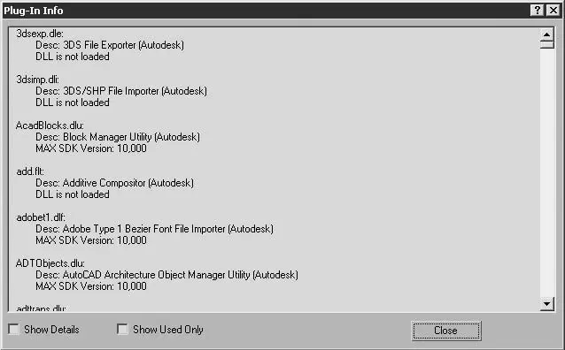 Рис 130Окно PlugIn Info Информация о внешних модулях Установленными - фото 93