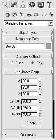Рис 211Свиток Keyboard Entry Ввод с клавиатуры примитива Box - фото 114