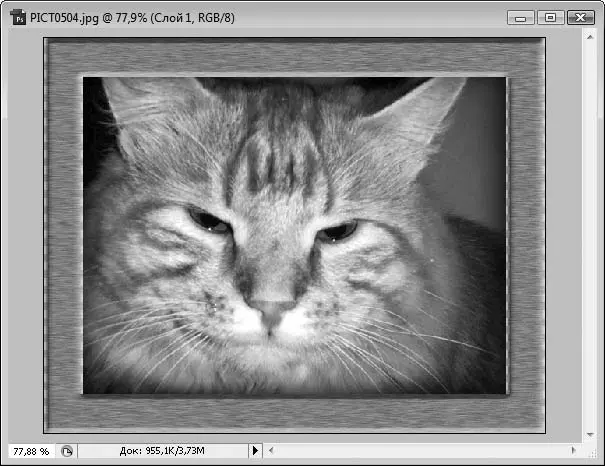 Рис 123Результат применения макроса Wood Frame50 pixel Деревянная рамка в - фото 159
