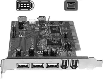 Рис 314 Порт FireWire 6контактный слева вверху 4контактный справа - фото 33