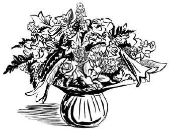 Оформляя столы горшечными растениями цветы заранее хорошо поливают водой - фото 11