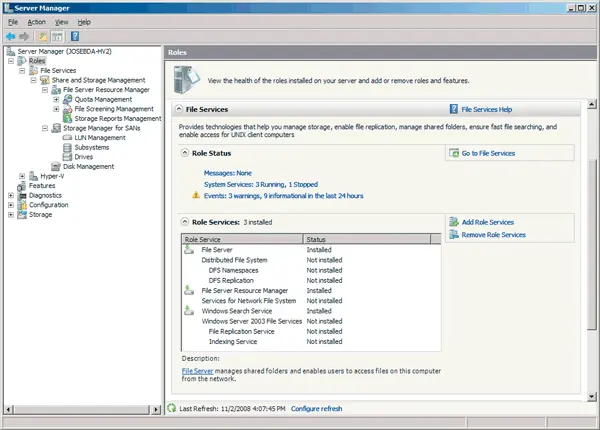 Модуль Server Manager центр управления системой на базе Windows Server 2008 - фото 129
