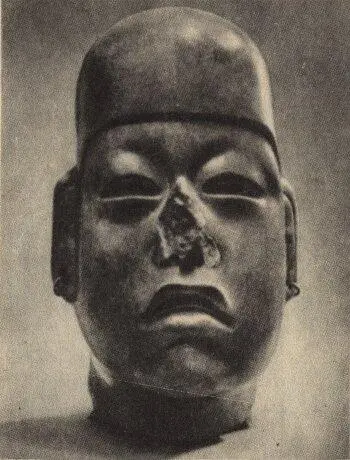 Черты лица портретируемого особенно очертания рта в ольмекской пластике - фото 34