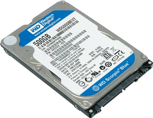 WD Scorpio Blue WD5000BEVT Розничная цена 3000 руб Предоставившая - фото 70