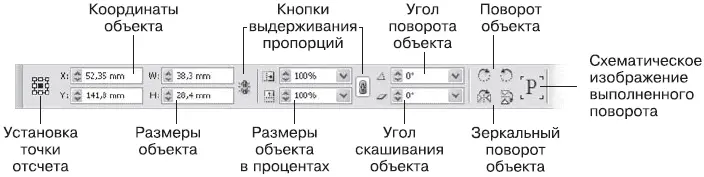 Рис 1119 Панель управления в режиме работы с объектом Палитра - фото 206