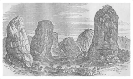 Скалы в Пунго Андонго Рисунок Д Ливингстона Оставив за собой Амбаку и - фото 54