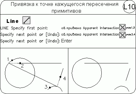 Продолжение объекта Snap to Extension привязка к продолжениям объектов Она - фото 229