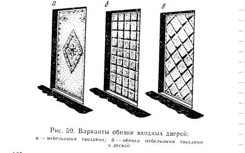 Рисунок Виды обитых дверей Рисунок Обивка двери 1 Обивка двери 2 Теперь - фото 30