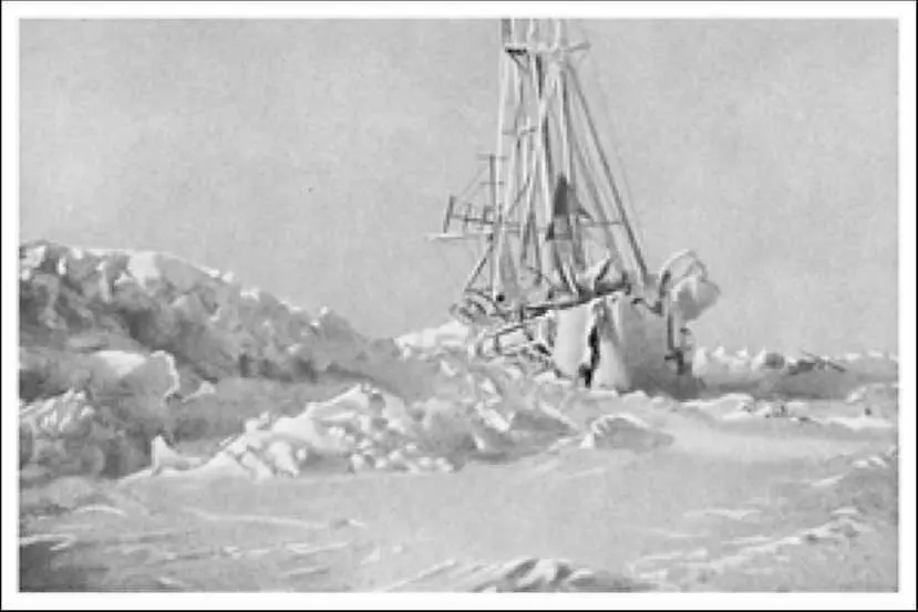Фрам после сильного ледового сжатия в январе 1895 г Вторник 29 января - фото 57