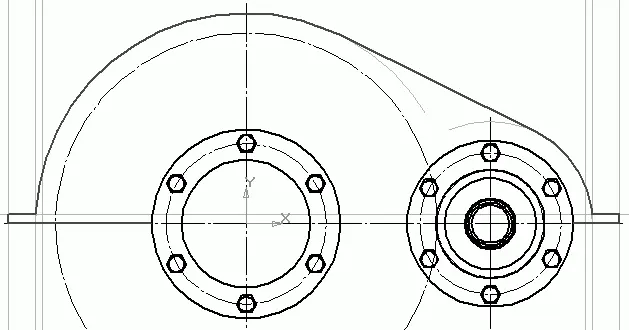 Рис 2110Построение контура крышки корпуса 3 Сформируйте изображение бобышки - фото 332