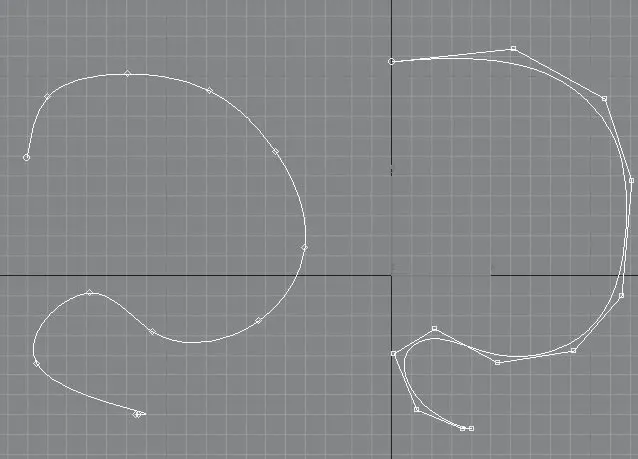 Рис 63Point Curve Точечная кривая слева и CV Curve Кривая с - фото 201