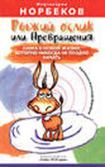 Мирзакарим Норбеков - Рыжий ослик или Превращения: книга о новой жизни, которую никогда не поздно начать