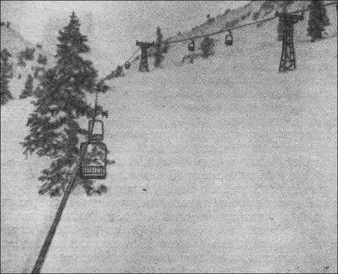 Подъемник Сквоодин после Зимы Большого Снега В 1956 г база СквоВэлли - фото 27