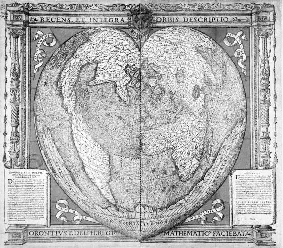 Карта мира Оронтеуса Финиуса 1531 год Как видите Антарктида здесь тоже - фото 48