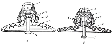 Рис 14 Конструкции подвесных тарельчатых изоляторов а из закаленного - фото 104