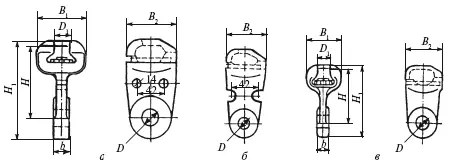 Рис 110 Однолапчатые а б и укороченные в ушки типов У1 и У1К Рис - фото 122
