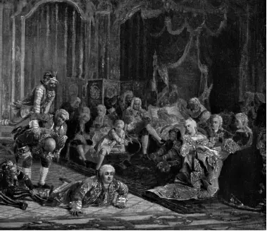 Утро Анны Иоанновны фрагмент картины Шуты при дворе императрицы Анны - фото 59