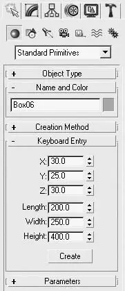 Рис 211Свиток Keyboard Entry Ввод с клавиатуры примитива Box - фото 113