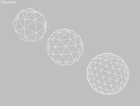 Рис 214Три объекта GeoSphere Геосфера различающиеся типом оболочки Tetra - фото 116