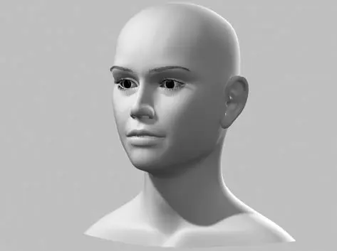 Рис 14122Модель женской головы без текстур Прежде чем перейти к - фото 1279