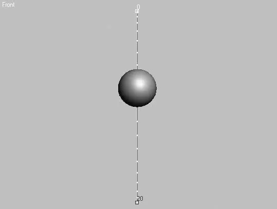 Рис 42Положение объекта Sphere Сфера в 10 кадре анимации и траектория его - фото 230