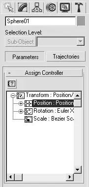 Рис 420Свиток Assign Controller Назначить контроллер объекта Sphere01 5 В - фото 303