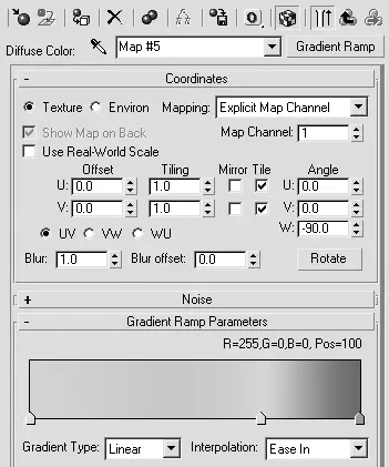 Рис 8100Настройки карты Gradient Ramp Улучшенный градиент для основного - фото 589