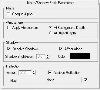 Рис 118Свиток MatteShadow Basic Parameters Основные параметры матового - фото 929