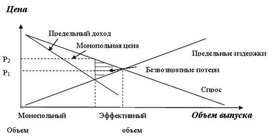 Рис 12 Неэффективность монополии По закону рынка монополия достигала бы - фото 17
