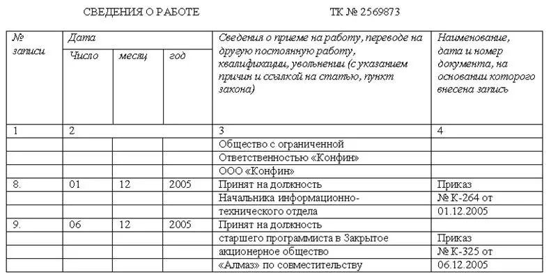 А нужна ли вообще запись о работе по совместительству Пунктом 2 Правил - фото 14