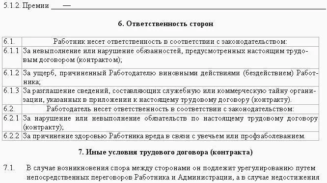 Рис 34 Образец трудового договора заключаемого с работником на - фото 70