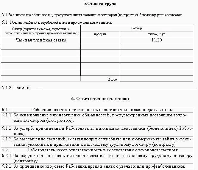 Рис 55 Образец трудового договора заключаемого с работником на определенный - фото 153