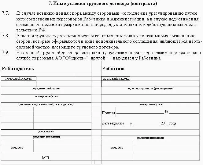 Рис 61 Образец трудового договора заключаемого с работником принимаемого на - фото 176
