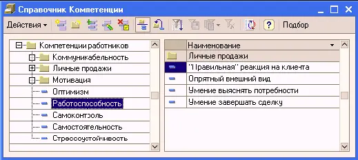 Элемент справочника содержит две закладки Описание компетенции и Оценка - фото 43