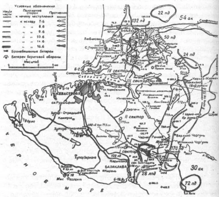 3й штурм Севастополя 716 июня 1942 г схемы Так что на самом деле у - фото 23