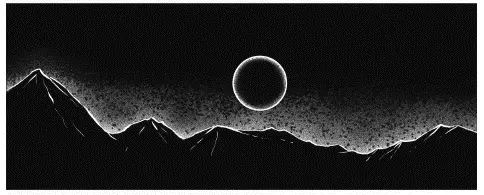 Рис 50 Новоземлие на Луне Черный диск Земли окружен яркой каймой сияющей - фото 64