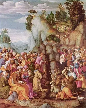 Моисей иссекает воду из скалы Франческо Басчакка XVI в Сорок лет если - фото 37