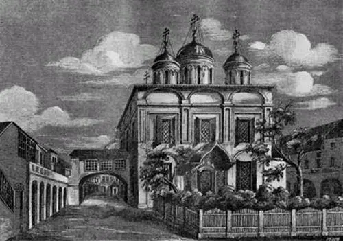 Вознесенский собор рисунок нач XIX в Бесконечная борьба с огненной стихией - фото 34