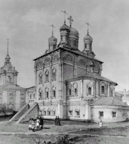 Соборная церковь Знаменского монастыря XIX в Задолго до революции московские - фото 47