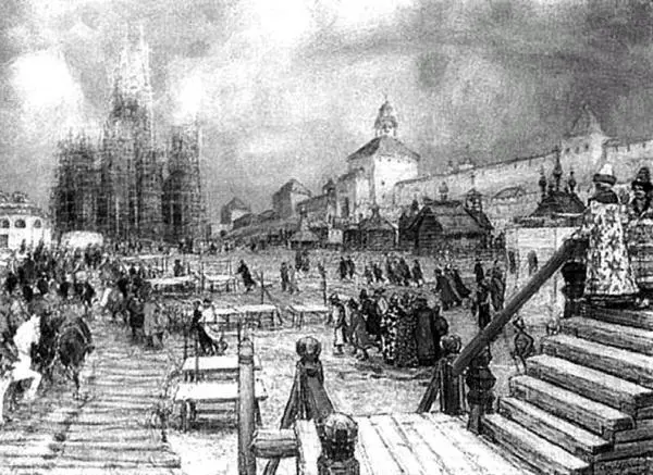 А Васнецов Москва при Иване Грозном Красная площадь 1902 г 1 апреля - фото 140