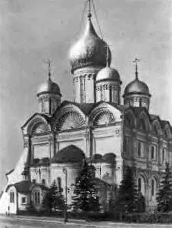 Архангельский собор Московского Кремля Царское место Ивана Грозного в - фото 15