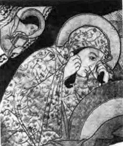 Предполагаемое изображение княгини Евфросинии Старицкой Фрагмент плащаницы - фото 42
