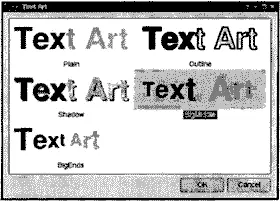 Рис 193 Приложение Text Art В приложении Text Art определяется один - фото 171