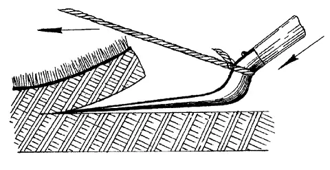 Рис 24 Нарезка дерна с помощью лопаты шириной 25 см и веревки Если вам нужно - фото 25