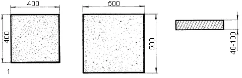 Рис 35 Укладка бетонных плит 1 варианты размеров плит заводского - фото 36