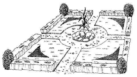 Рис 53 Цветникпартер расположенный на фасадной стороне участка Партеры - фото 59
